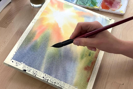 Watercolor: Summer Forest. Online Course For Beginners