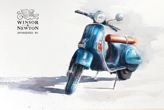 Vintage Illustration With Watercolor