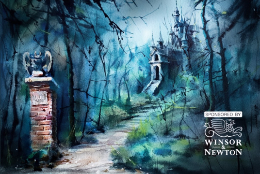 Halloween Haunted Castle - Step by Step Tutorial