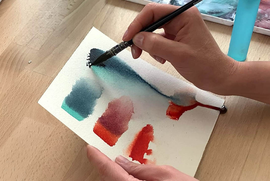 Watercolor: Foggy Morning in Prague