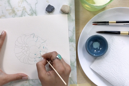 Botanical Watercolor: Juicy Raspberry