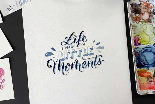 Watercolor Hand Lettering - Beginner's Guide