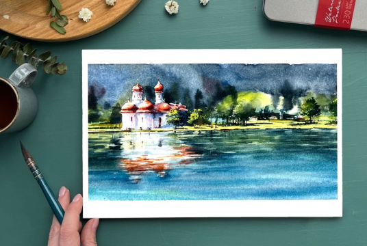 Free Livestream: Watercolor on your Journeys - Königssee