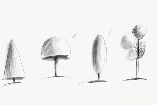 Complete Guide on Forest and Trees Painting with Watercolor. 3 Plots