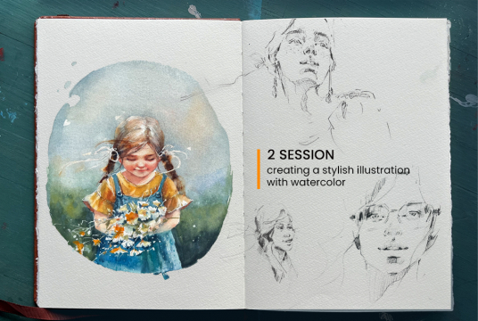 Sketch & Splash: Easy Freestyle Sketching and Watercolor Techniques