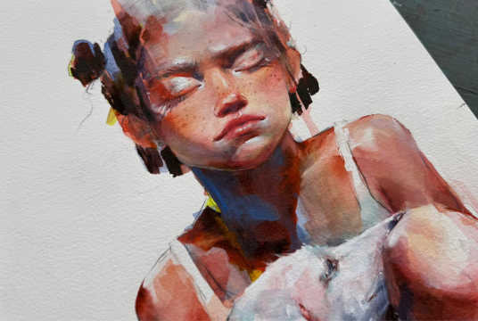 3 Days Watercolor Workshop in Munich: Portrait Course
