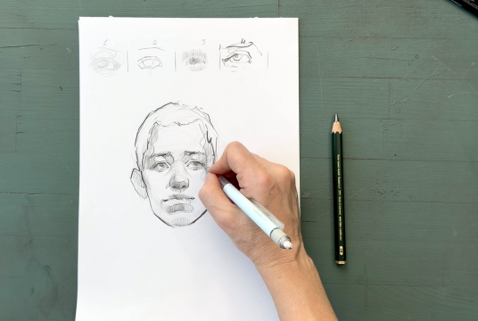 Online Watercolor Portrait Course for Beginners