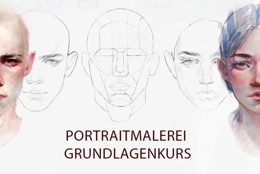 Online Watercolor Portrait Course for Beginners