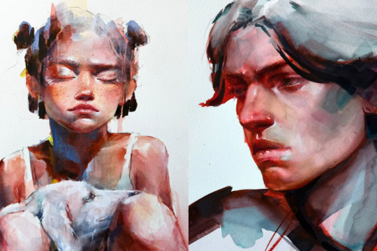 3 Days Watercolor Workshop in Nuremberg: Portrait Course