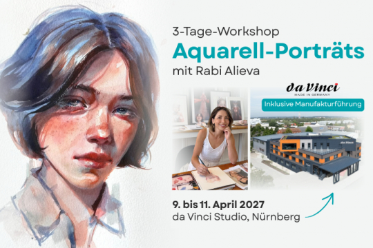 3 Days Watercolor Workshop in Nuremberg: Portrait Course