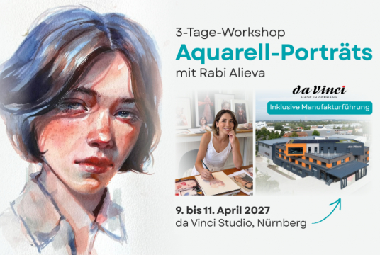 3 Days Watercolor Workshop in Nuremberg: Portrait Course
