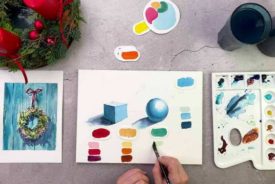 Christmas Magic With Watercolors