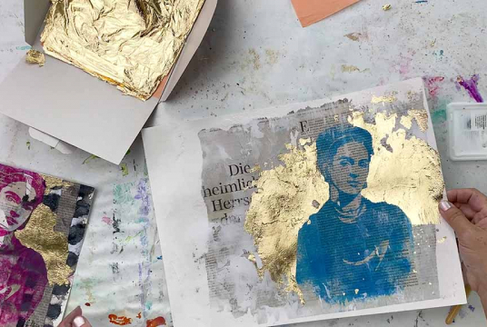 Stylish Illustrations: Printing Technique With Watercolor