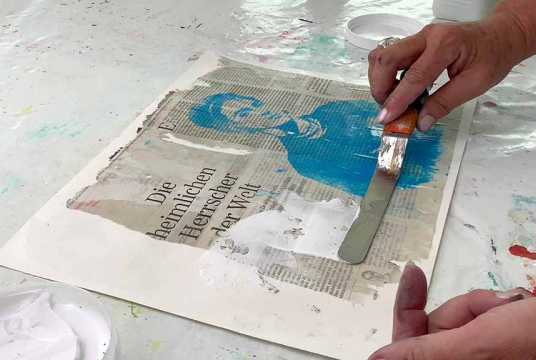 Stylish Illustrations: Printing Technique With Watercolor