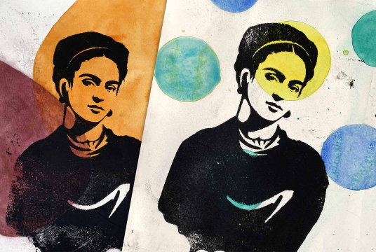 Stylish Illustrations: Printing Technique With Watercolor