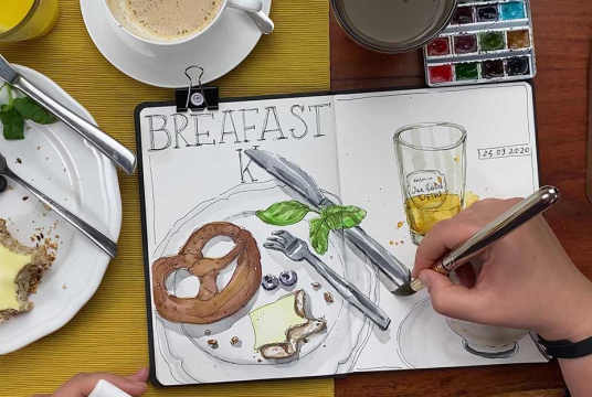 Watercolor Sketching: Learn to Sketch Your Breakfast