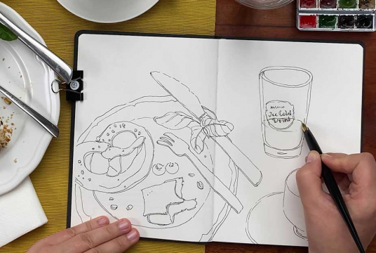 Watercolor Sketching: Learn to Sketch Your Breakfast