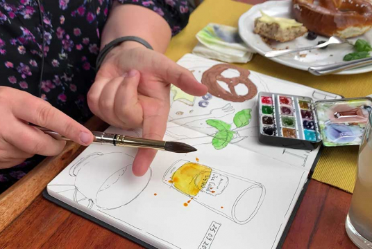 Watercolor Sketching: Learn to Sketch Your Breakfast