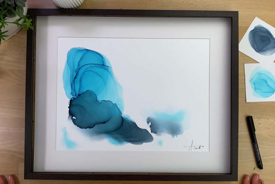 Alcohol Ink For Beginners: Abstract Painting for Interior 