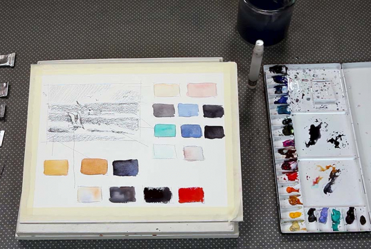 Stormy Sea: Guided course into watercolor painting with 3 plots
