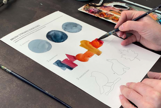 Level Up! Intensive Watercolor Online Course