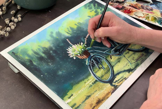 Level Up! Intensive Watercolor Online Course