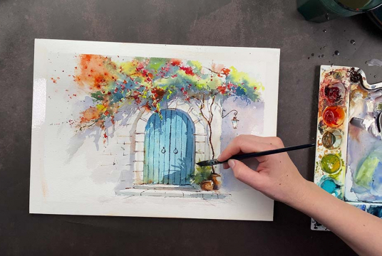 Level Up! Intensive Watercolor Online Course