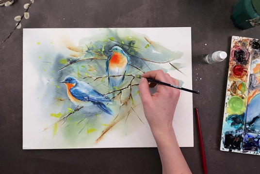 Level Up! Intensive Watercolor Online Course