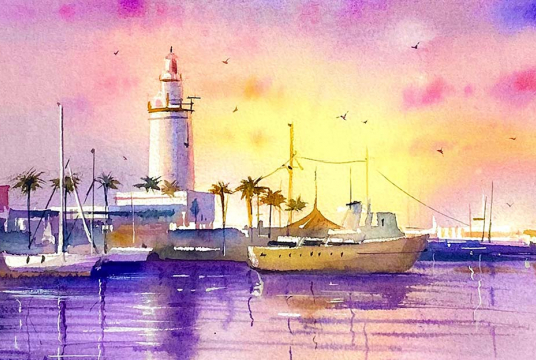 Master watercolor sunset: 3 stunning plots