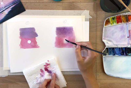 Seashore: Free Watercolor Course For Beginners